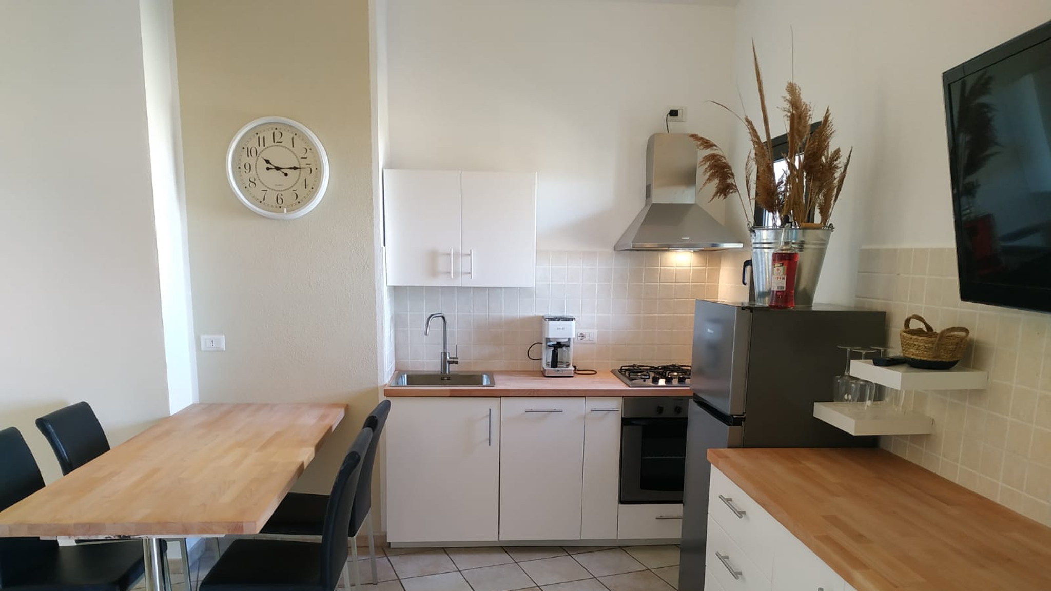 kitchen and dining room